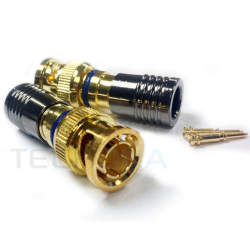 CCTV BNC Compression Connector for RG6 Cable-0