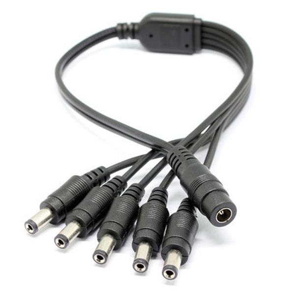 5 Way 12VDC CCTV Power Splitter Cable CCTV101