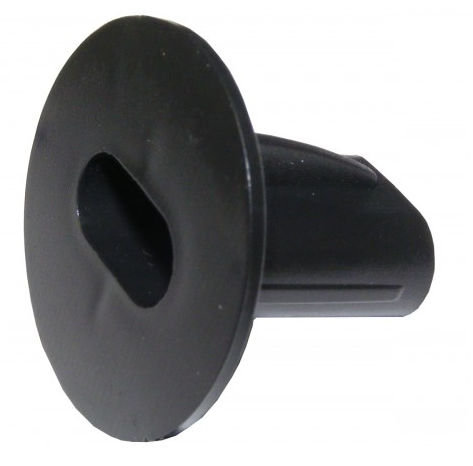 Black Cable Tidy Grommet Bushing for RG59 63/55 Type Twin Satellite Shotgun Coaxial Cable-0