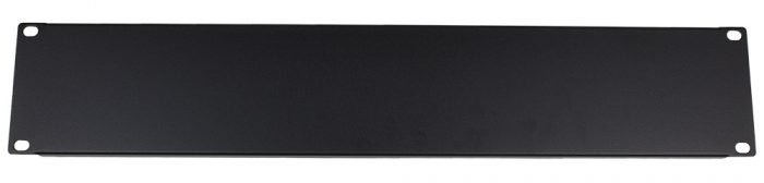 2U 19" Rack Mount Tool Free Toolless Blank Blanking Panel Plate Black-0