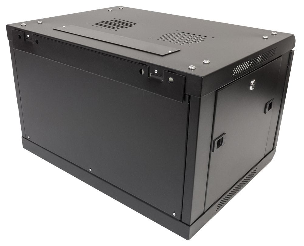 Black 4U 19" Wall Mounted 600*450mm Data Network Rack CCTV101