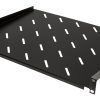 1U 19" Rack Cantilever Fixed Shelf for 600mm Cabinets, Front/Rear Mounted-0