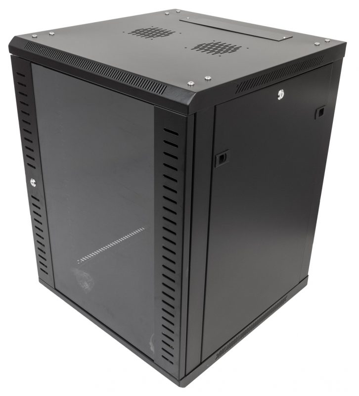 Black 15U Wall Mounted 600*600*770mm Data Network Rack CCTV101