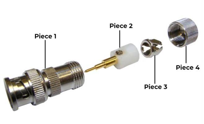 thumbnail image 2 of 200-Pack Twist-On BNC Male Connectors For RG59 Coax Cable – CCTV Camera Installation 2 of 6