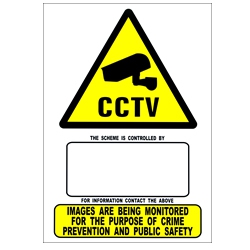 Haydon A5 CCTV Warning Sign Window Stickers-0