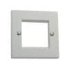 Excel White Single Gang Flat Plate without Blanks
