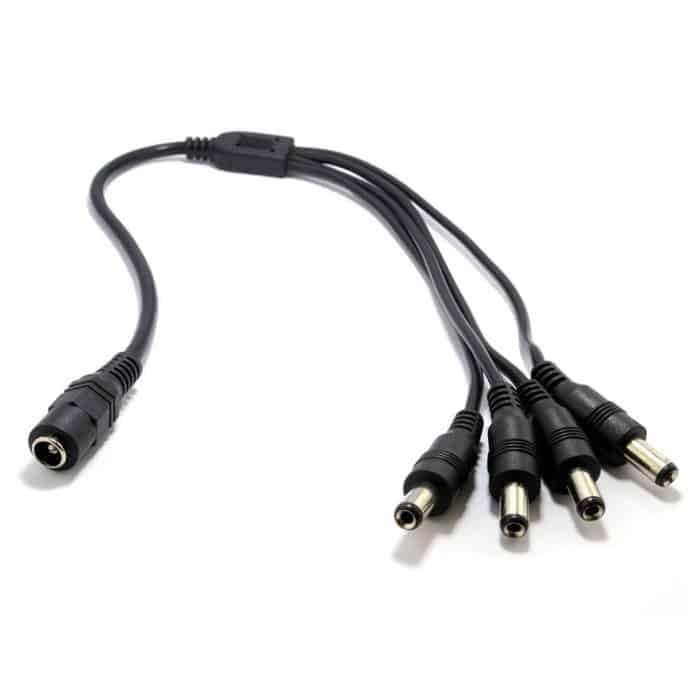 4-Way CCTV DC Power Splitter Cable