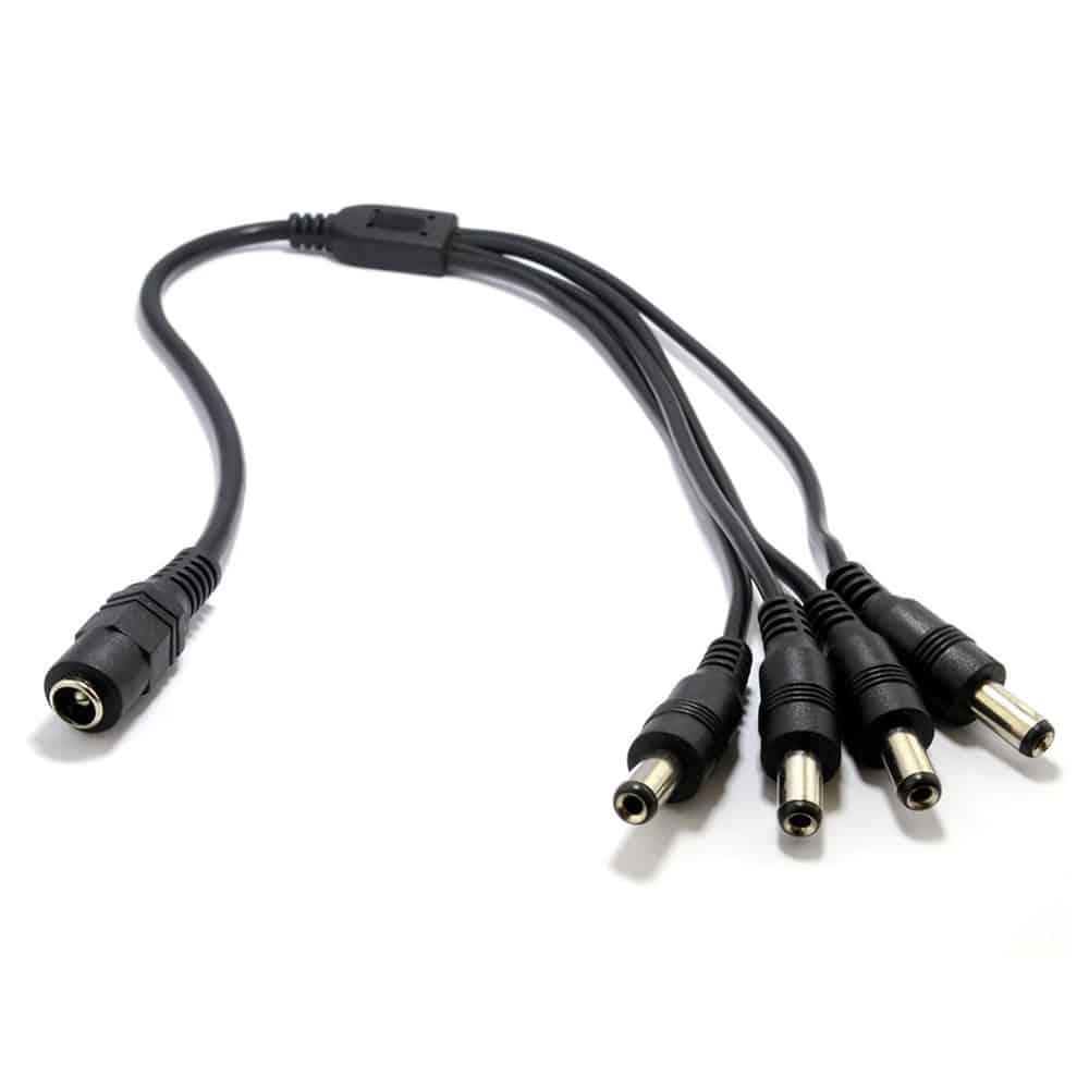 4-Way CCTV DC Power Splitter Cable