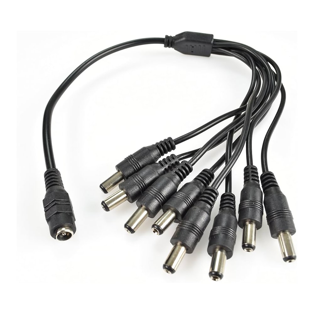 8-Way CCTV DC Power Splitter Cable