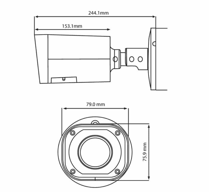 SPRO 4MP Bullet Network Camera with Built-in Starlight DHIPQ40/ARW/60M - Image 5