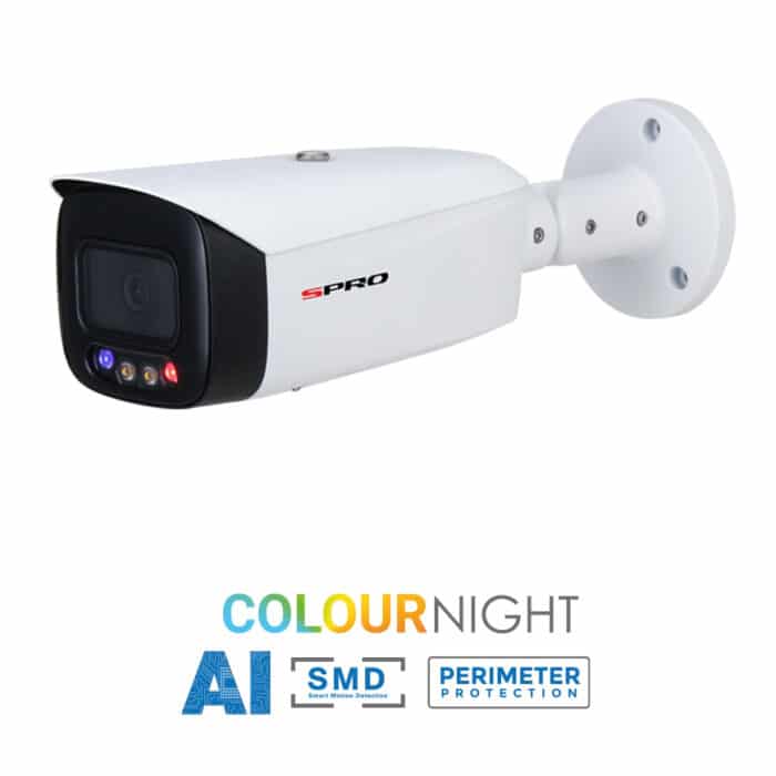 SPRO 5MP Colour Night Bullet Network Camera with Active Deterrence DHIPQ50/28LW/40-M-I-D - Image 2