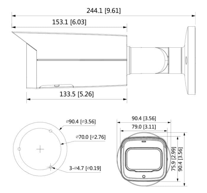 SPRO 8MP Motorised Lens Bullet Network Camera with Starlight DHIPQ80/ARW/60M - Image 5