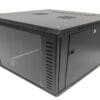 Black 6U Wall Mounted 600*600*370mm Data Network Cabinet Rack
