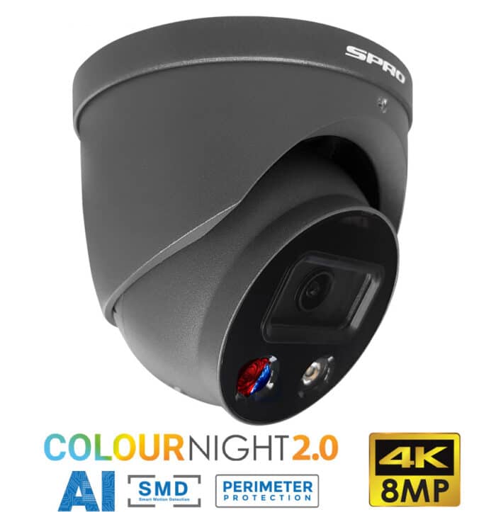 SPRO 8MP TiOC 2.0 Smart Dual Illumination Turret Active Deterrence Network Camera DHIPD80/28LRG/30-D-V3 - Image 3