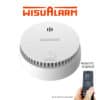 WisuAlarm Photoelectric Standalone Battery Operated Smoke Alarm with IR Remote Silencing HY-SA20A