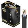 Vectus 305m CAT6 UTP External 4 Pair Network Cable Pull Box - Black