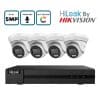 HiLook 4-camera ColorVu turret CCTV kit with recorder