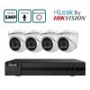HiLook by Hikvision 4/8 Camera 5MP Turret CCTV Kit with Audio Recording