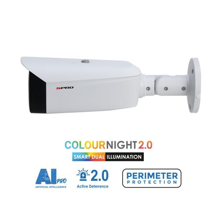 SPRO 8MP TiOC 2.0 Colour Night Active Deterrence Bullet Network Camera DHIPQ80/28LRW/30-D-V2 - Image 2