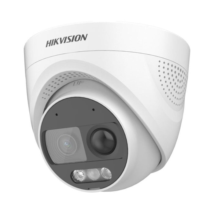 Hikvision 2MP ColorVu PIR Siren Turret Camera with Microphone DS-2CE72DF3T-PIRXOS