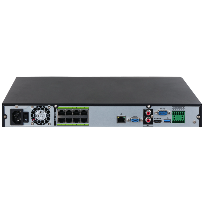 Dahua DHI-NVR5208-8P-EI AI 1U 8CH 4K 384Mbps H.265 Pro NVR5208-8P-EI NVR - Image 2