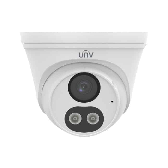 UNV Easy ColorHunter 4MP DualLight IP Turret with Microphone White