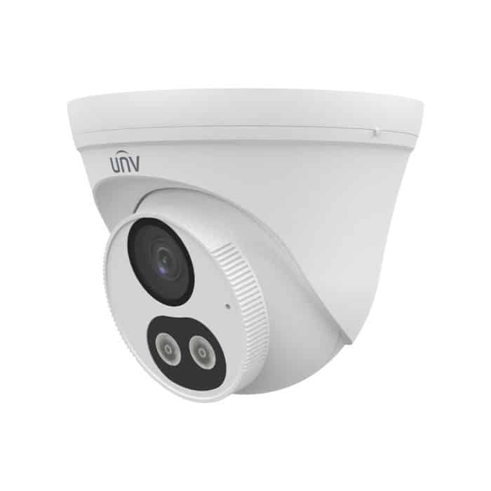 UNV Easy ColorHunter 4MP DualLight IP Turret with Microphone White - Image 3