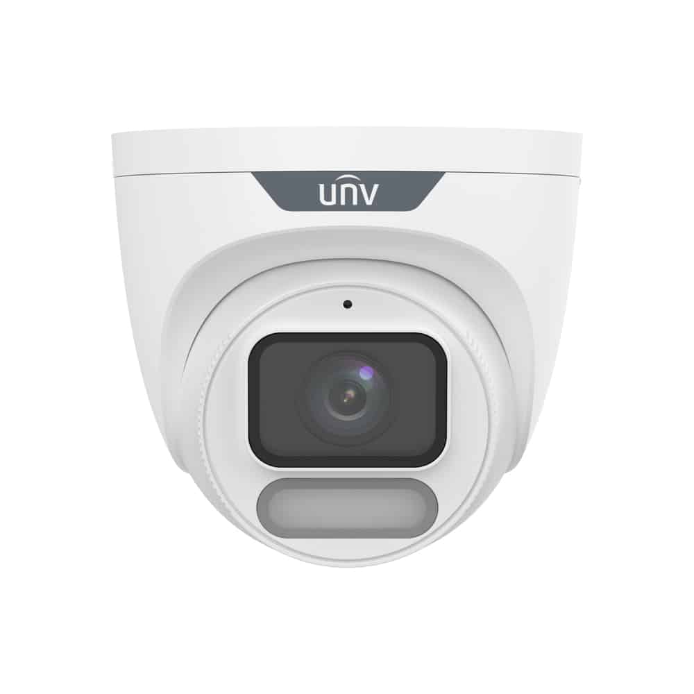 UNV 8MP ColorHunter Wise-ISP OwlView Warm Light Turret Network Camera White