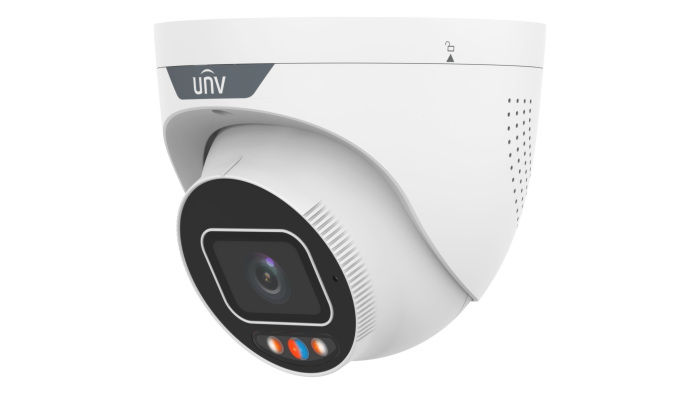 UNV TriGuard 2.0 5MP DualLight IP Turret with Two Way Talk & Active Deterrence White - Image 4