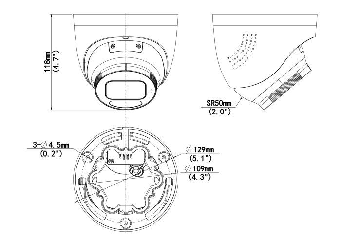 UNV TriGuard 2.0 8MP DualLight IP Turret with Two Way Talk & Active Deterrence White - Image 5