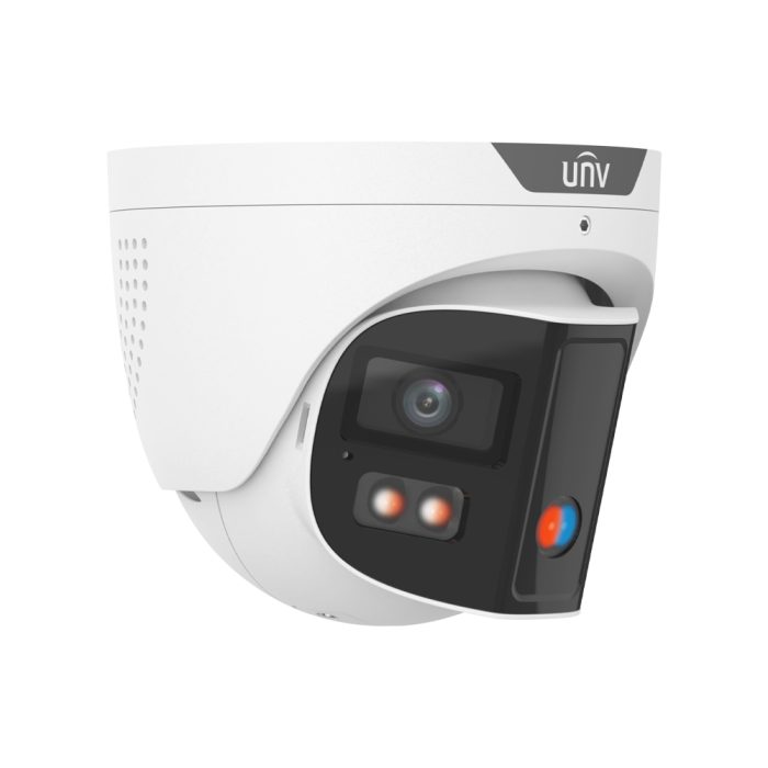UNV 8MP 180° Panoramic ColorHunter Active Deterrence Network Turret Camera - Image 4