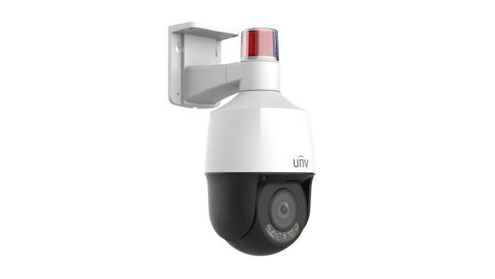 UNV 4MP 5X Wise-ISP OwlView Tri-Guard Warm Light PTZ Camera White - Image 2