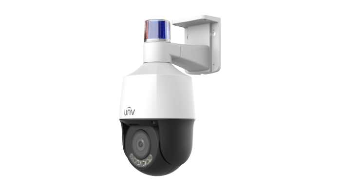 UNV 4MP 5X Wise-ISP OwlView Tri-Guard Warm Light PTZ Camera White - Image 3