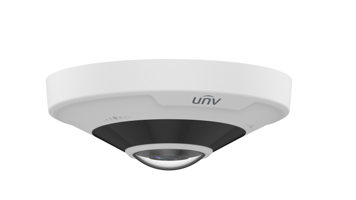 UNV 12MP Fisheye IP Camera with Dewarp, Heatmap and Two Way Talk White - Image 3