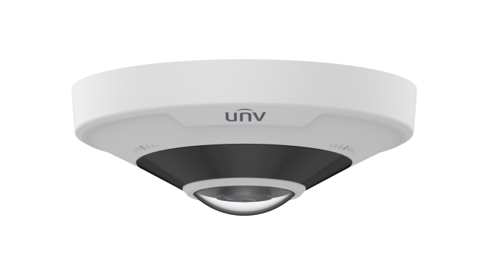 UNV 12MP Fisheye IP Camera with Dewarp, Heatmap and Two Way Talk White