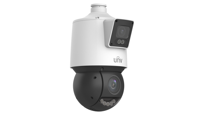 UNV 4MP+4MP Lighthunter Dual-lens PTZ Camera with 2.8-12mm Zoom, AutoTracking, Two Way Talk & Active Deterrence IPC94144SFW-X25-F40C - Image 2