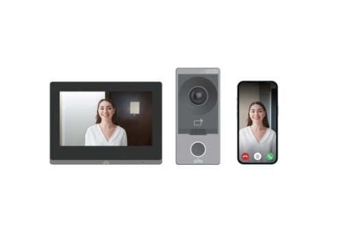 Uniview 2MP PoE Video Intercom Villa Doorbell DoorStation & Monitor Kit