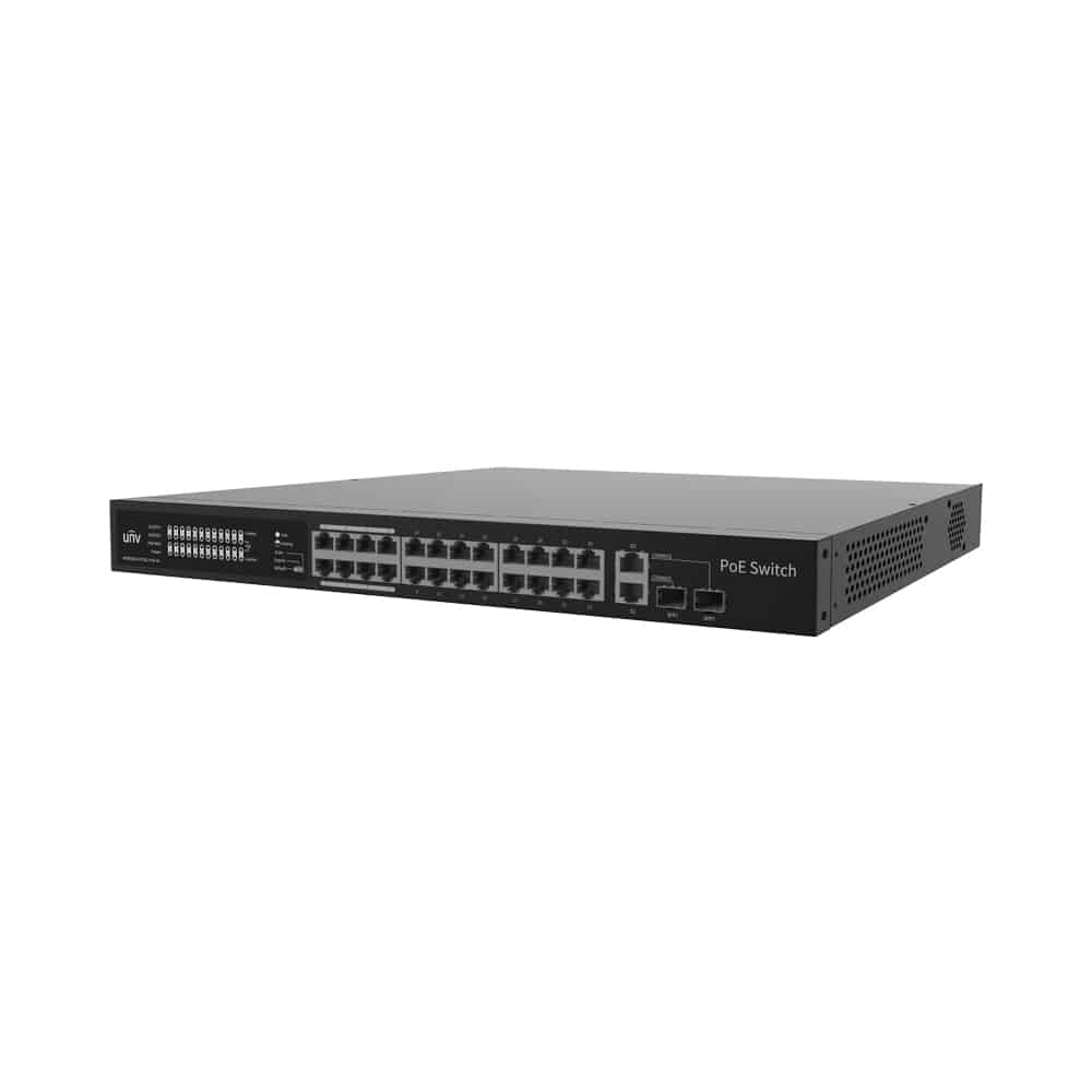 UNV Unmanaged 24 Port PoE Switch with 2x Uplink & 2x SFP Ports - Image 3