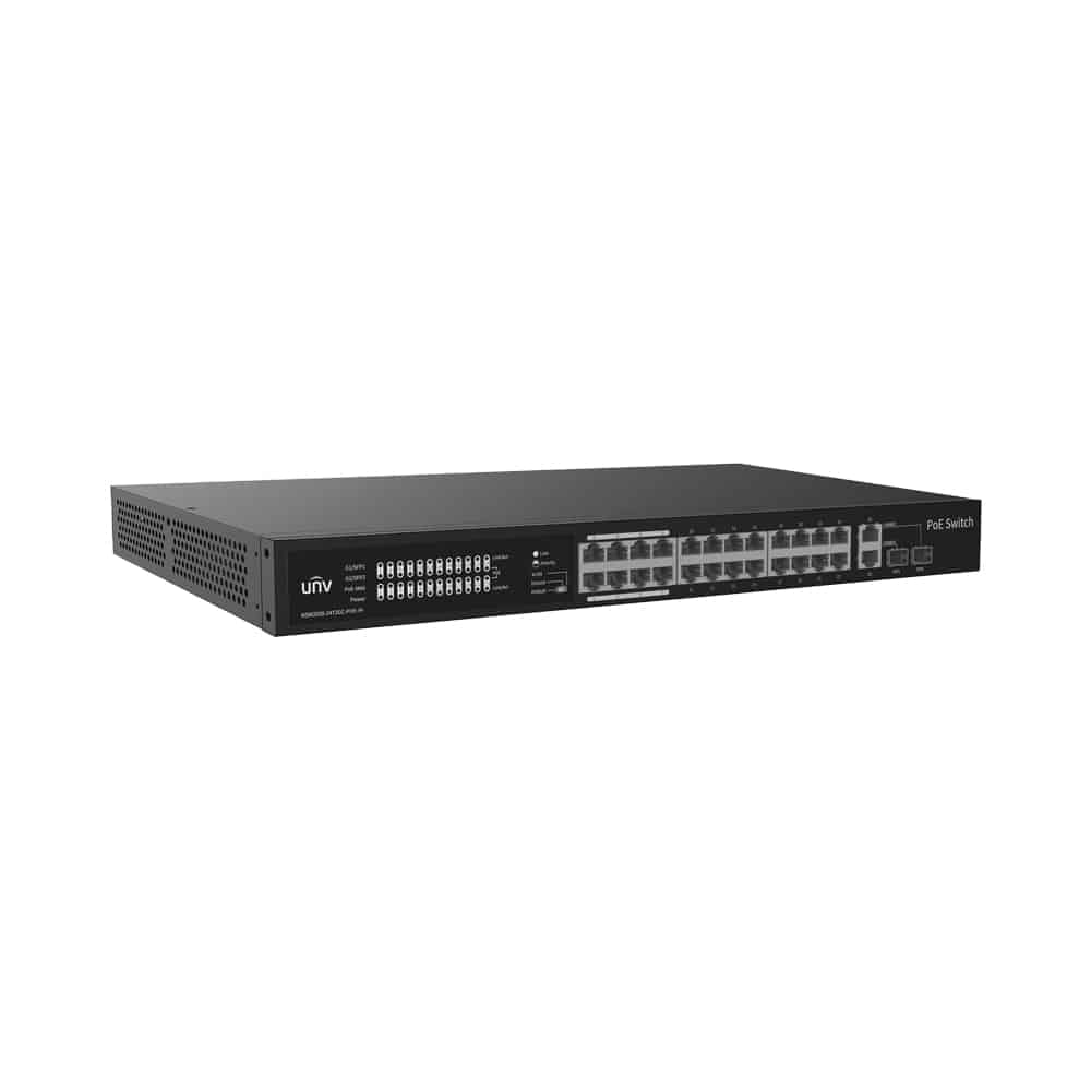 UNV Unmanaged 24 Port PoE Switch with 2x Uplink & 2x SFP Ports - Image 4