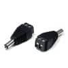 100x 12/24V DC Male Power Connector Plug for CCTV