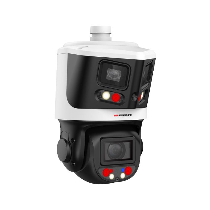 SPRO 4MP + 2x4MP Duo Panoramic Colour Night 10x Zoom Network PTZ Camera with Active Deterrence & 2-Way Audio - Image 4