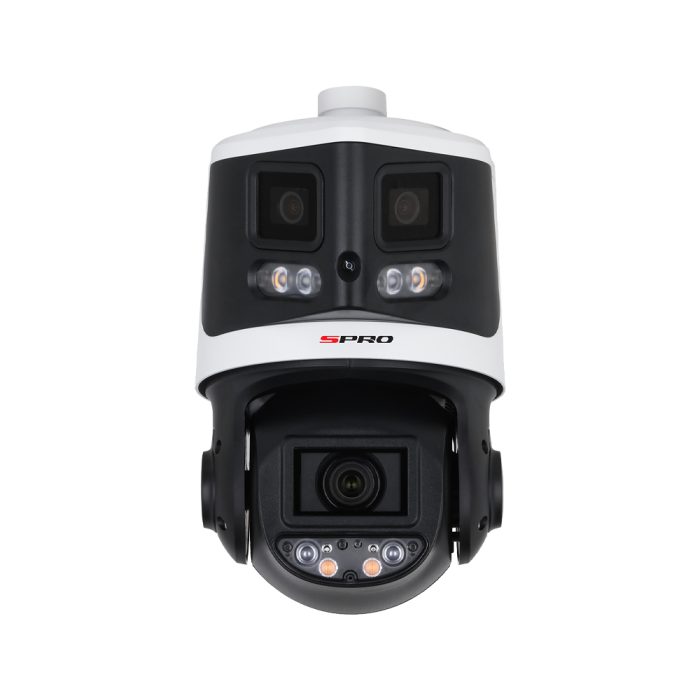 SPRO 4MP + 2x4MP Duo Panoramic Colour Night 10x Zoom Network PTZ Camera with Active Deterrence & 2-Way Audio - Image 5