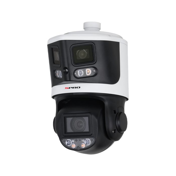 SPRO 4MP + 2x4MP Duo Panoramic Colour Night 10x Zoom Network PTZ Camera with Active Deterrence & 2-Way Audio - Image 6