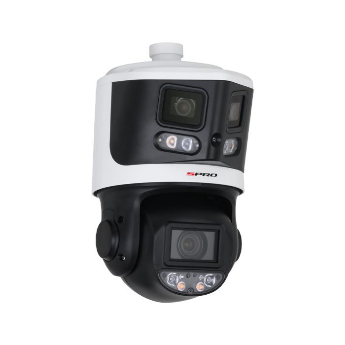 SPRO 4MP + 2x4MP Duo Panoramic Colour Night 10x Zoom Network PTZ Camera with Active Deterrence & 2-Way Audio - Image 7