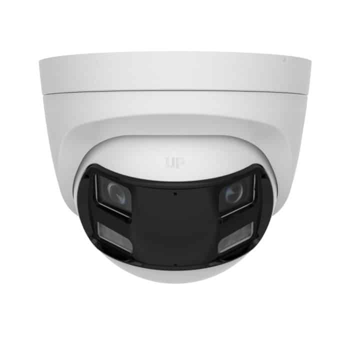 OEM Hikvision 3K/5MP 180° Dual Lens Smart Hybrid Light ColorVu Turret Camera with Mic