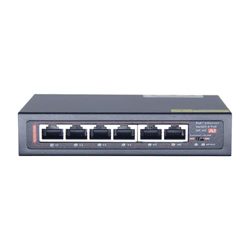 4-Port Unmanaged 10/100 PoE Network Switch