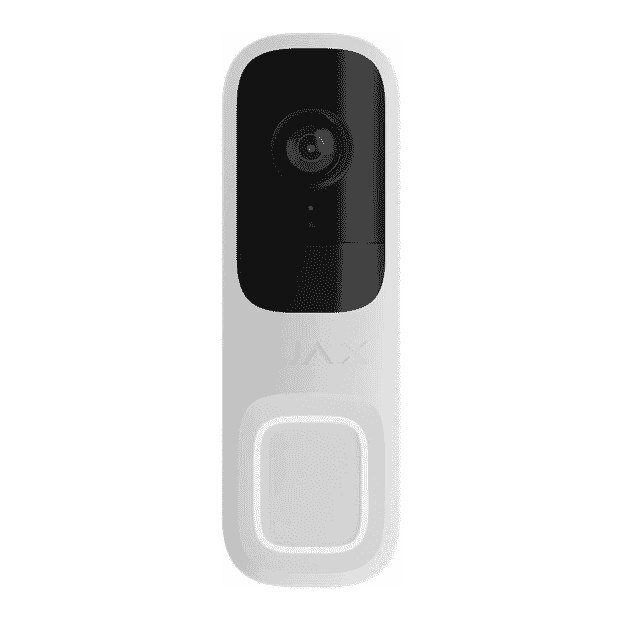 Ajax Video Doorbell with AI and PIR Sensor, White