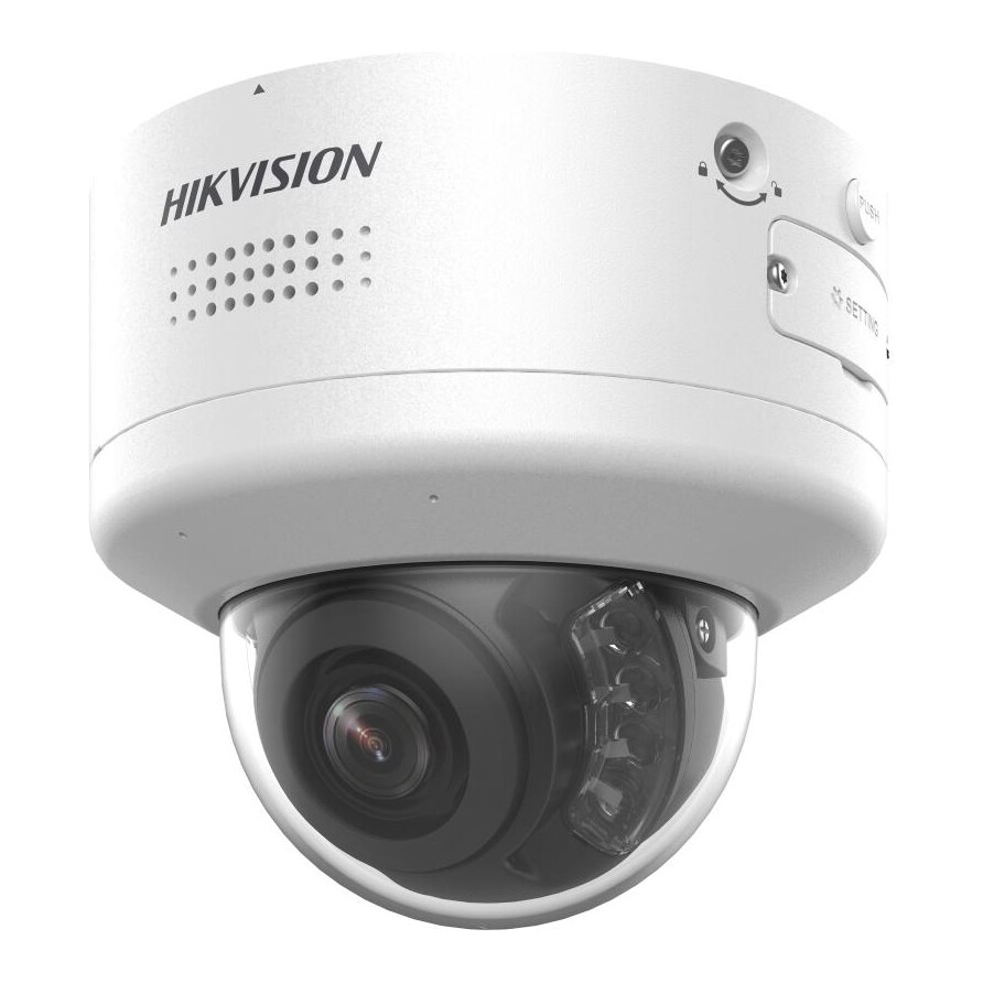 Hikvision 6MP LiveGuard AcuSense Motorised Varifocal PTRZ Dome Network Camera with Two-Way Audio DS-2CD2766G2H-IPTRZS2U/SL