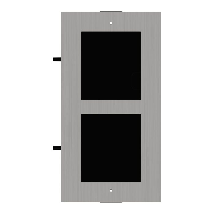 Hikvision Stainless Steel Modular Intercom Flush Mount Box, 2 Modules DS-KD-ACF2/S