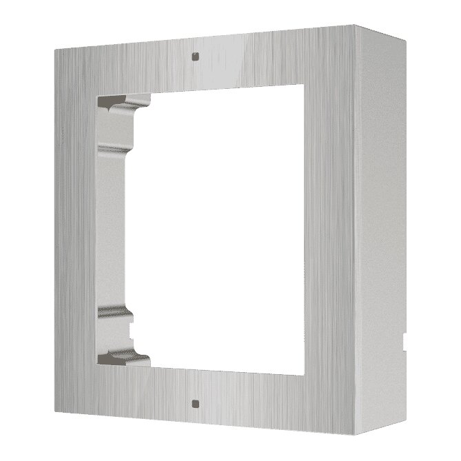 Hikvision Stainless Steel Modular Intercom Surface Mount Box, 1 Module DS-KD-ACW1/S